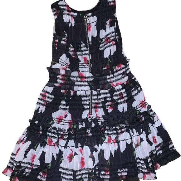 ZOE LTD Sydney Smocked Floral Chiffon Dress - Picture 2 of 12